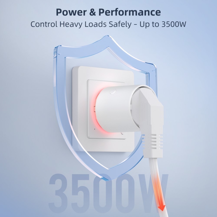 Immax NEO 07812L - Slimme stekker type E 3500W Wi-Fi