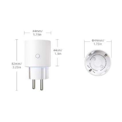 Immax NEO 07813L - Slimme Wi‑Fi-stekker F 3500 W