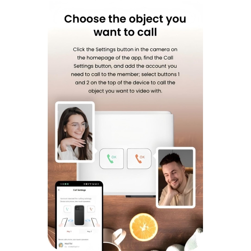 Immax NEO 07814L - Slimme binnencamera met 4 MP-sensor, 5 V-voeding en Wi-Fi