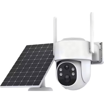 Immax NEO 07820L - Slimme buitencamera op zonne-energie met sensor, 6000 mAh, IP65