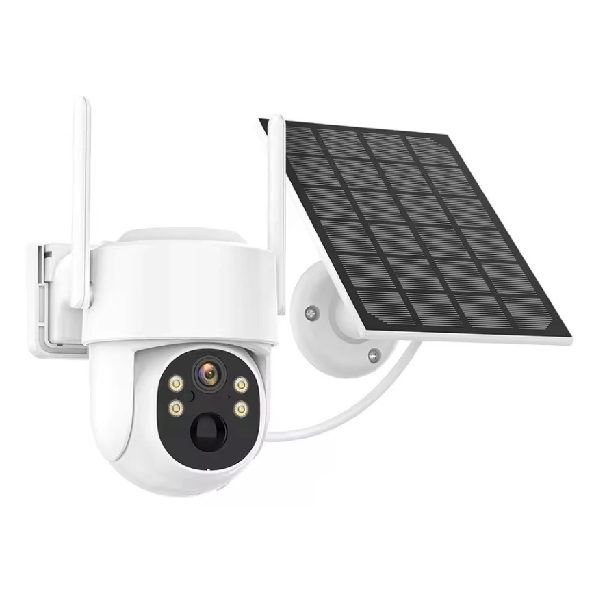 Immax NEO 07820L - Slimme buitencamera op zonne-energie met sensor, 6000 mAh, IP65