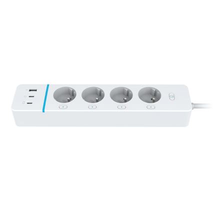 Immax NEO 07821L - Multiprise intelligente NEO LITE 4 prises secteur (AC) + 1x USB + 2x USB‑C, compatible Tuya Wi‑Fi