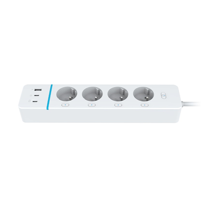Immax NEO 07821L - Slimme stekkerdoos NEO LITE 4x AC + 1x USB + 2x USB-C Tuya Wi-Fi