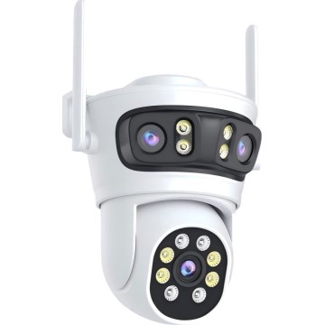 Immax NEO 07823L - Slimme buitencamera met drie 2MP-sensoren, 5V, Wi-Fi