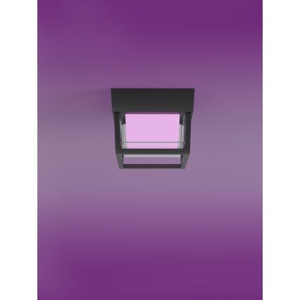 Immax NEO 07901L - LED RGB+CCTW Applique murale extérieure à intensité variable NEO LITE CUBE LED/15W/230V 2700-6500K IP67 Wi-Fi Tuya noir