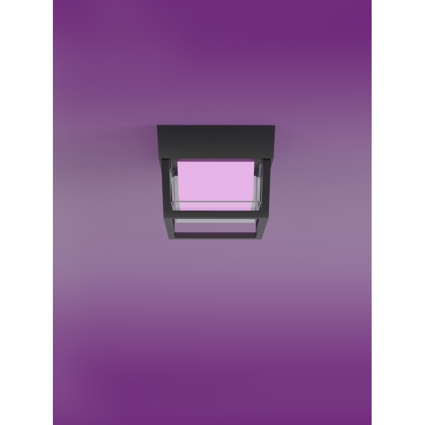 Immax NEO 07901L - LED RGB+CCTW Applique murale extérieure à intensité variable NEO LITE CUBE LED/15W/230V 2700-6500K IP67 Wi-Fi Tuya noir