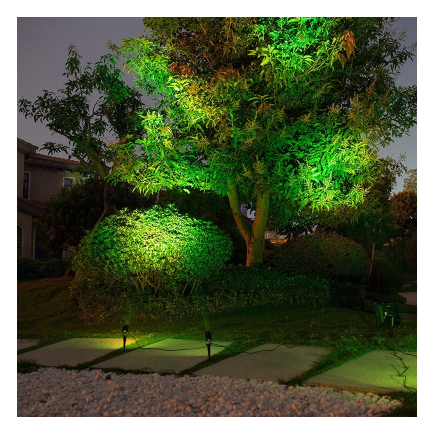 Immax NEO 07903L - LED RGB dimbare lamp op zonne-energie REFLECTOREN 4xLED/1W/5,5V IP65 Tuya