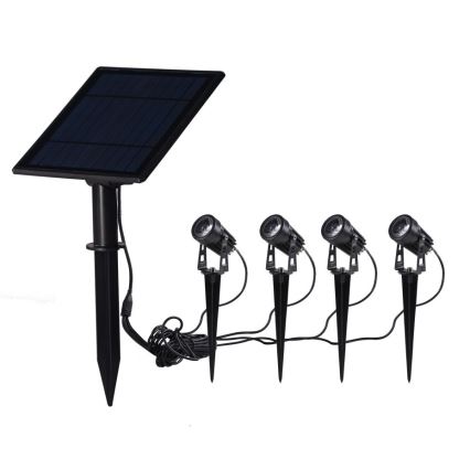 Immax NEO 07903L - LED RGB dimbare solarverlichting REFLECTORES 4xLED/1W/5,5V IP65 Tuya