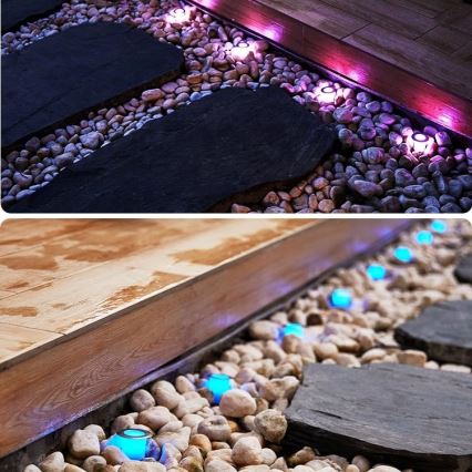 Immax NEO 07905L - Luminaire solaire à intensité variable RGB ESTRELAS 8xLED/0,25W/5V IP65 Tuya 2200 mAh