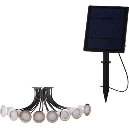 Immax NEO 07905L - Luminaire solaire à intensité variable RGB ESTRELAS 8xLED/0,25W/5V IP65 Tuya 2200 mAh