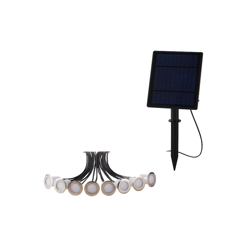 Immax NEO 07905L - Luminaire solaire à intensité variable RGB ESTRELAS 8xLED/0,25W/5V IP65 Tuya 2200 mAh