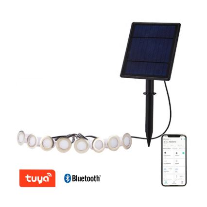 Immax NEO 07905L - Luminaire solaire à intensité variable RGB ESTRELAS 8xLED/0,25W/5V IP65 Tuya 2200 mAh