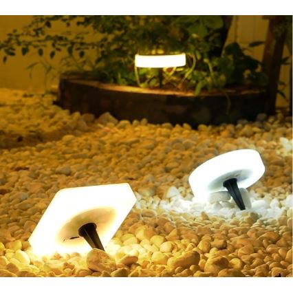 Immax NEO 07911L - LED RGB Dimbare lamp op zonne-energie met een sensor NEO LITE LED/1W/5V hoekig IP54 Tuya 1300 mAh