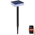 Immax NEO 07911L - Luminaire solaire RGB à intensité variable avec détecteur NEO LITE LED/1W/5V angulaire IP54 Tuya 1300 mAh