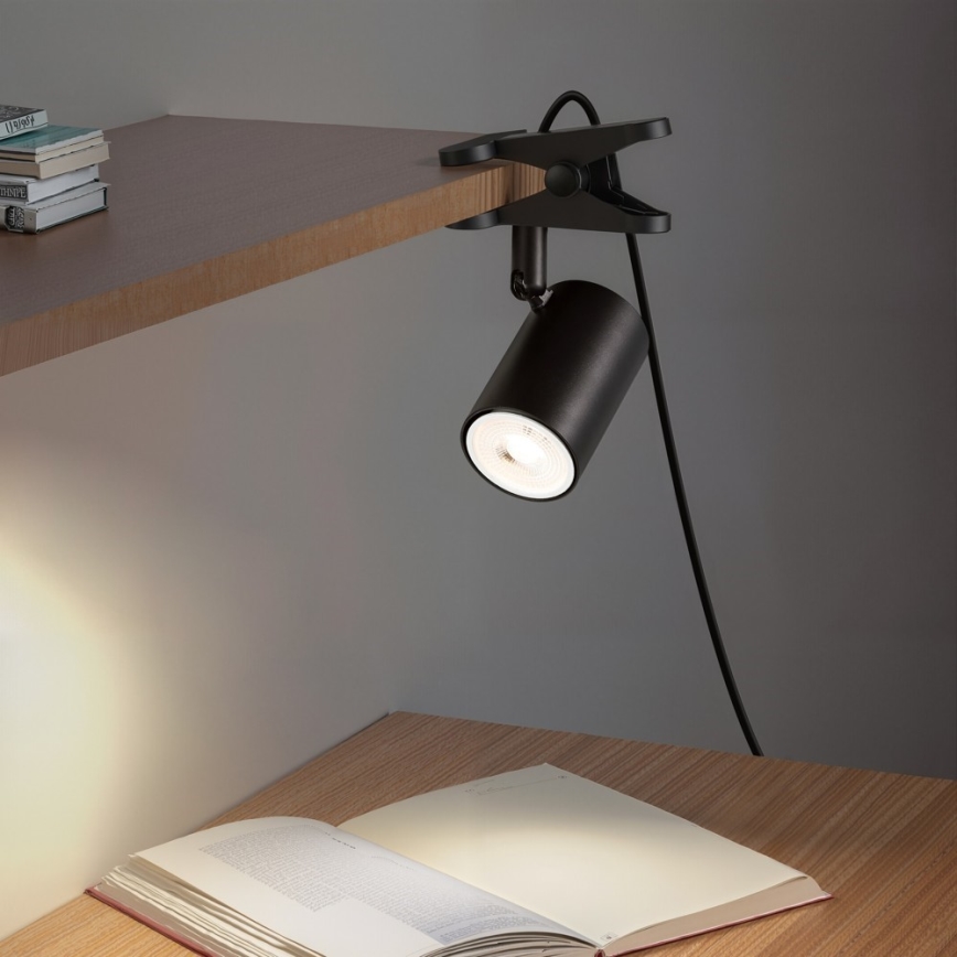 Immax NEO 08291L - Lampe à pince PUNTO 1xGU10/9W/230V noire