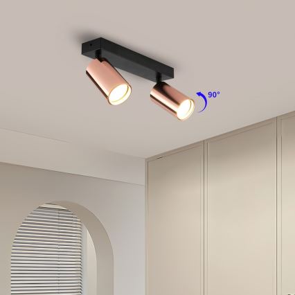 Immax NEO 08302L - Spotlamp PUNTO 2xGU10/9W/230V roségoud