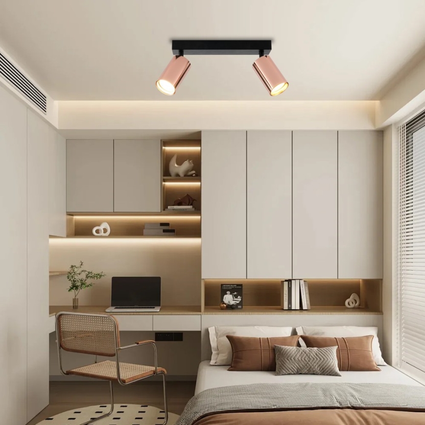 Immax NEO 08302L - Spotlamp PUNTO 2xGU10/9W/230V roségoud