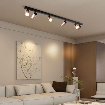 Immax NEO 08305L - Plafondspot PUNTO 6xGU10/9W/230V roségoud