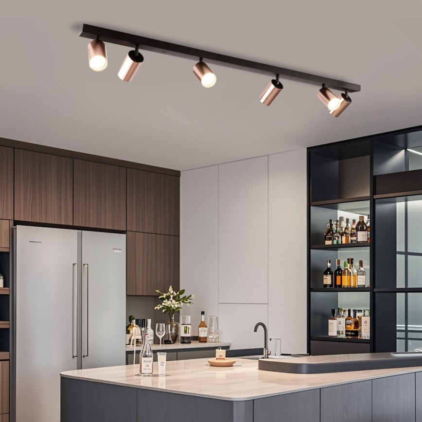 Immax NEO 08305L - Plafondspot PUNTO 6xGU10/9W/230V roségoud