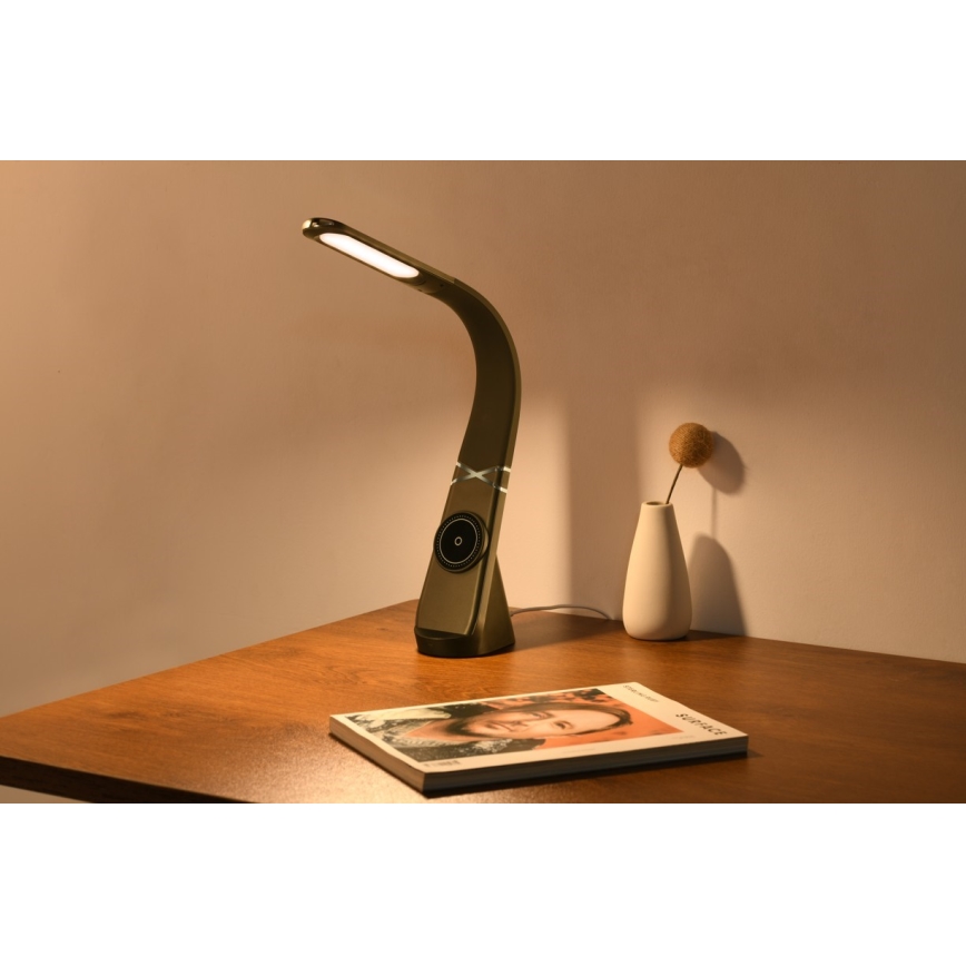 Immax NEO 09110L - Dimbare LED-tafellamp met draadloze oplaadfunctie MAGIC LED/5W/230V zwart