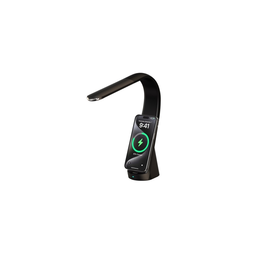 Immax NEO 09110L - Dimbare LED-tafellamp met draadloze oplaadfunctie MAGIC LED/5W/230V zwart