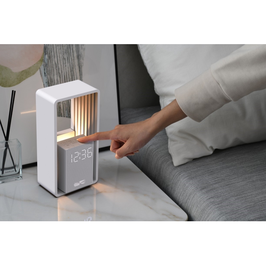 Immax NEO 09113L - LED bureaulamp met wekker en oplaadfunctie CALM LED/3,5W/5V