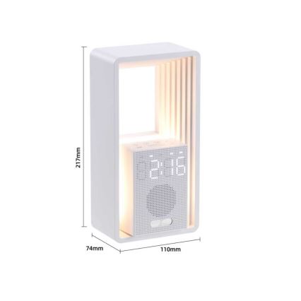 Immax NEO 09113L - LED bureaulamp met wekker en oplaadfunctie CALM LED/3,5W/5V