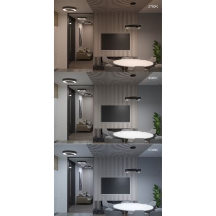 Immax NEO 7133 - LED SMART Plafonnier à intensité variable CÉČKO LED/52W/230V + télécommande 60 cm Tuya ZigBee