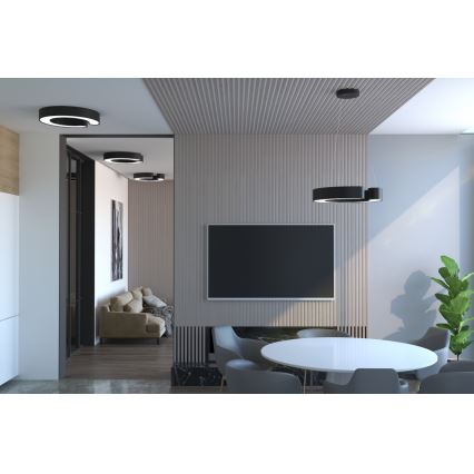 Immax NEO 7134 - LED SMART Dimbare hanglamp aan een koord CÉČKO LED/43W/230V + afstandsbediening 60 cm Tuya ZigBee