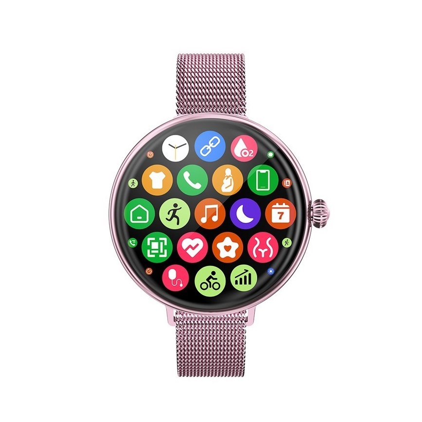 Immax NEO 9040 - Montre connectée Lady Music Fit 300 mAh IP67 rose