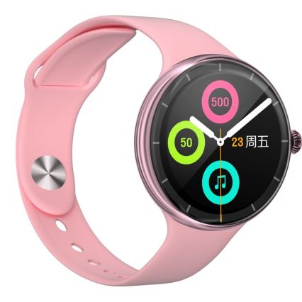 Immax NEO 9040 - Montre connectée Lady Music Fit 300 mAh IP67 rose