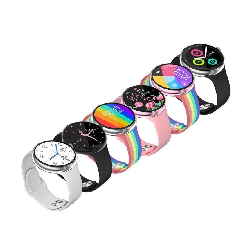 Immax NEO 9040 - Montre connectée Lady Music Fit 300 mAh IP67 rose
