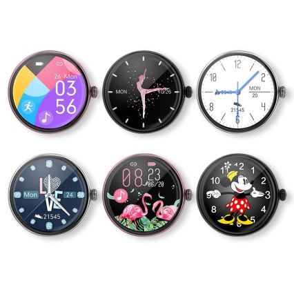 Immax NEO 9040 - Slim Horloge Lady Music Fit 300 mAh IP67 roze