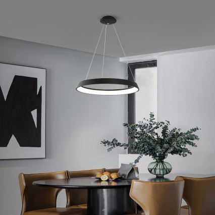Immax NEO - LED Hanglamp aan koord dimbaar LIMITADO LED/39W/230V 60 cm zwart Tuya