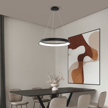 Immax NEO - LED Hanglamp aan koord dimbaar LIMITADO LED/39W/230V 60 cm zwart Tuya
