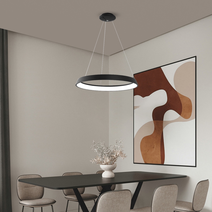 Immax NEO - LED Hanglamp aan koord dimbaar LIMITADO LED/39W/230V 60 cm zwart Tuya