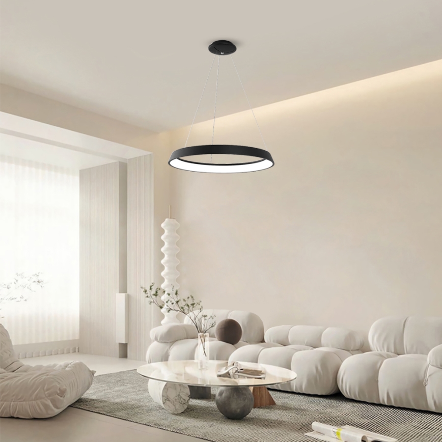 Immax NEO - LED Hanglamp aan koord dimbaar LIMITADO LED/39W/230V 60 cm zwart Tuya