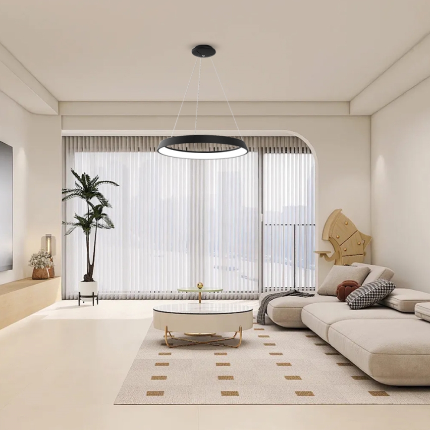 Immax NEO - LED Hanglamp aan koord dimbaar LIMITADO LED/39W/230V 60 cm zwart Tuya