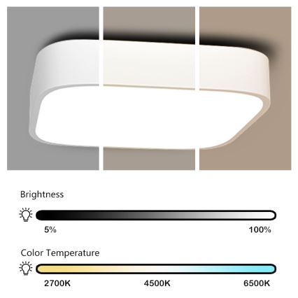 Immax NEO - LED Plafondlamp dimbaar RECUADRO LED/56W/230V + AB Tuya