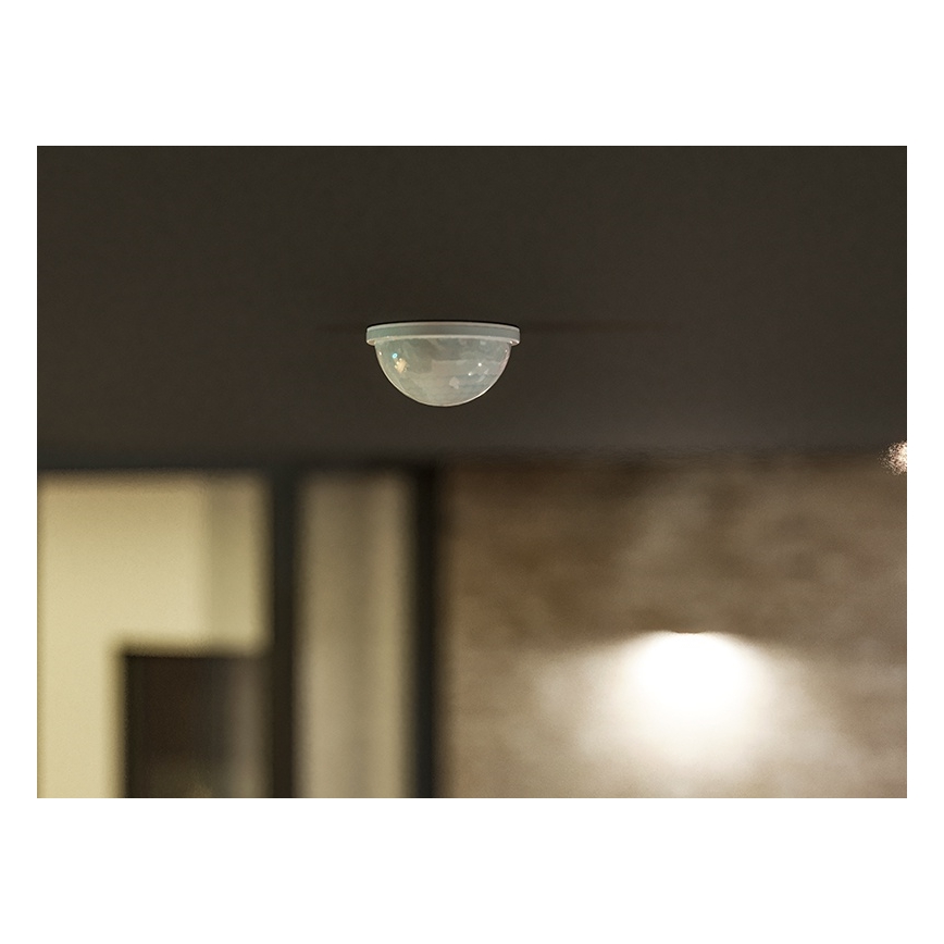 Inbouw bewegings- en schemeringssensor voor verlaagd plafond 360° 1200W/230V IP54 wit