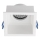 Inbouwlamp GU10 9x9 cm wit