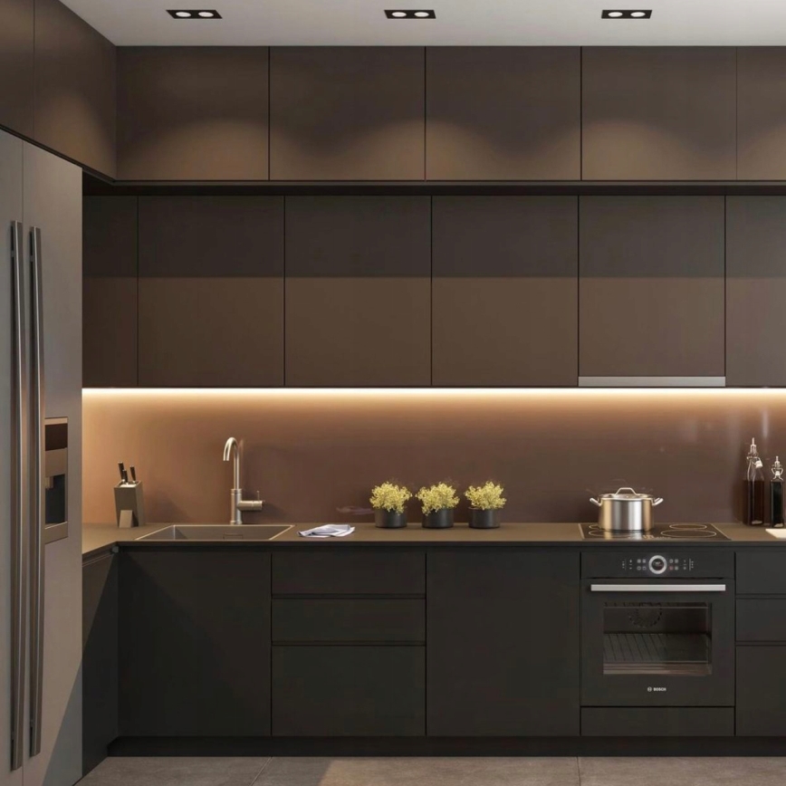 Inbouwprofiel voor LED-strips 1 m zilver/wit