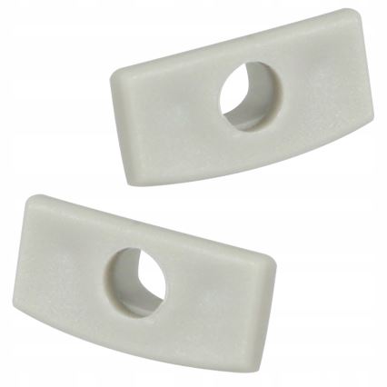 Inbouwprofiel voor LED-strips 1 m zilver/wit