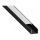 Inbouwprofiel voor LED-strips, 1 m, zwart/wit