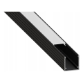 Inbouwprofiel voor LED-strips 1 m zwart/wit