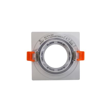 Inbouwring voor GU10-inbouwspot 9x9 cm, wit