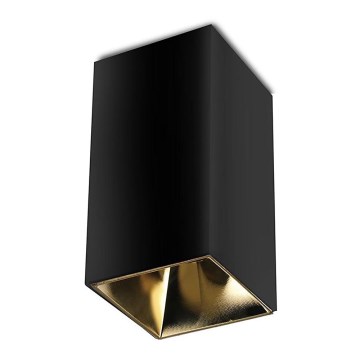 Inbouwspot 1xGU10/35W/230V zwart/goud