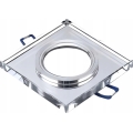 Inbouwspot 1xGU10/MR16/10W/230V 9x9 cm glanzend chroom