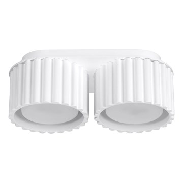 Inbouwspot AURA 2xGX53/10W/230V wit