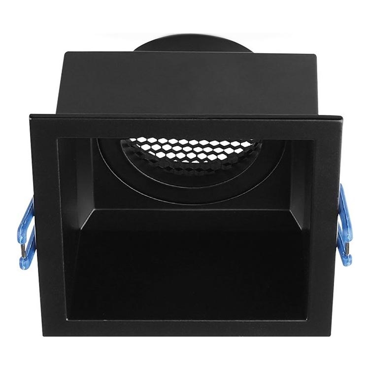 Inbouwspot GU10 9x9 cm zwart